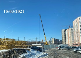 Фотоотчет о ходе строительства 12 квартал дом № 1